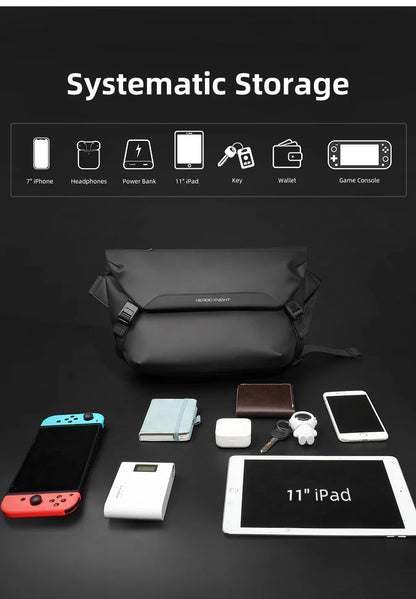 Water Repellent Messenger Bag Men Bags Casual Shoulder Crossbody Bags Fit 11 inch Ipad Fashion Outdoor Cycling Side Bag  Male