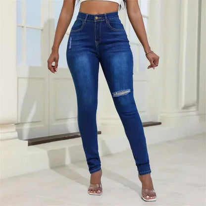 Calça Jeans Feminina Skinny Empina Bumbum Casual