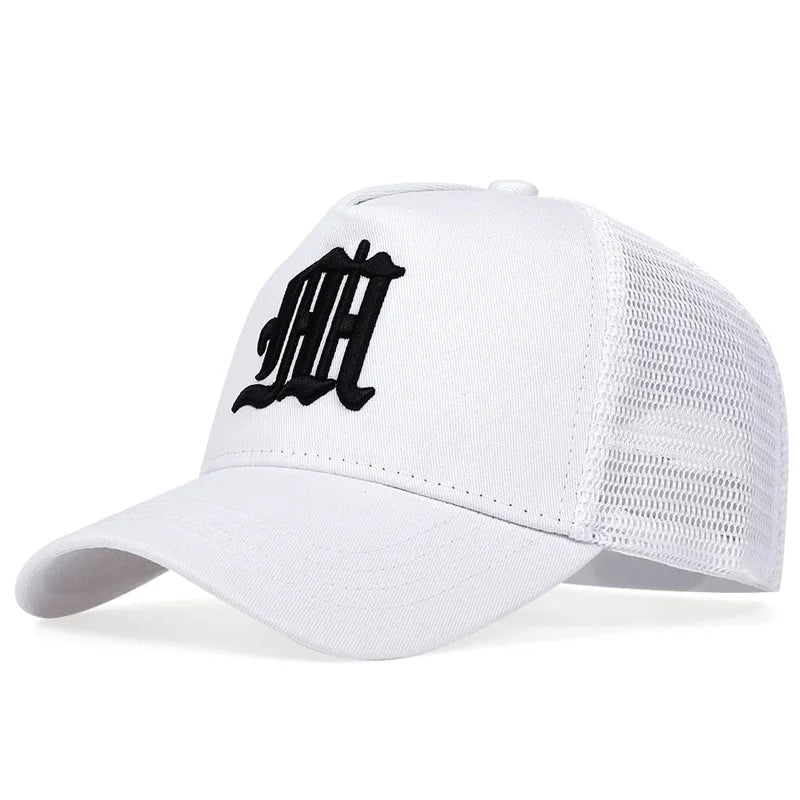 New Fashion Letter Baseball Cap Women Men Breathable Hip Hop Hats Summer Casual Mesh Caps Unisex cotton Snapback Caps gorras