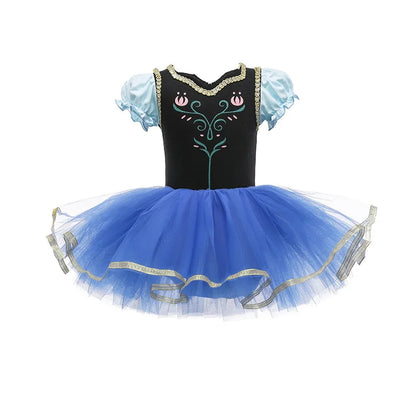 Ballet Leotards for Girls Dance Leotard Toddler Snowflake Shiny Skirts Ballerina Children Cosplay Dress Stage Shows Costume