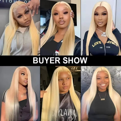 613 Blonde Lace Front Wig Human Hair 13X6 Hd Lace Frontal Wig Straight Brazilian Human Hair 13X4 Lace Front Human Hair Wig