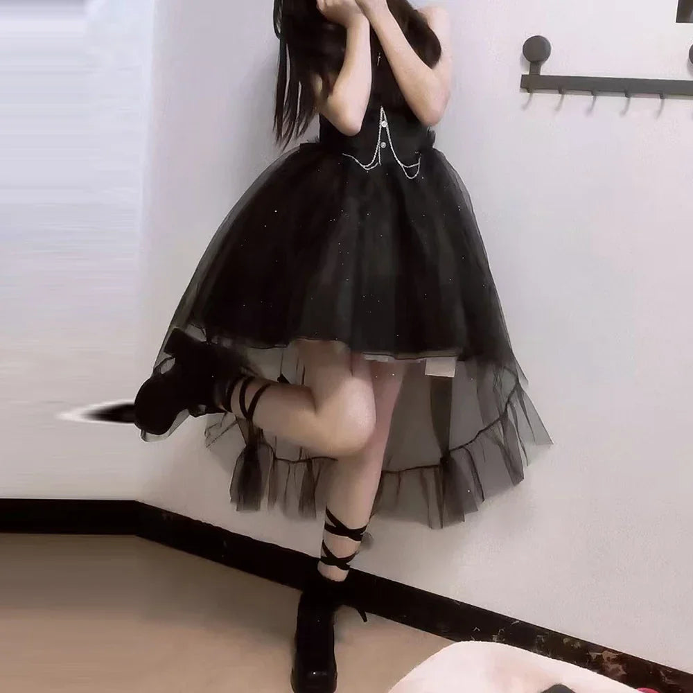 Summer New French Fashionable, Waist Wrapped, Slim and Slim Slim Sparkling Tailed Dress Short Skirt for Women