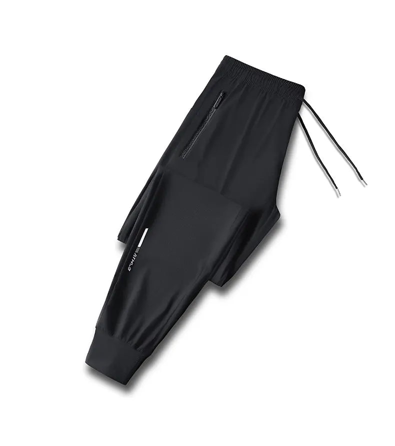Running Pants Reflective Quick Dry Summer Jogging Trousers Men Gym Thin Cool Male Fishing Hiking Sports Long Pants Breathable