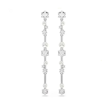Original New Charms Pearl Necklace Earrings Bracelet Fine Jewelry Women Set Pearl Y Necklace for Women Romantic Gift