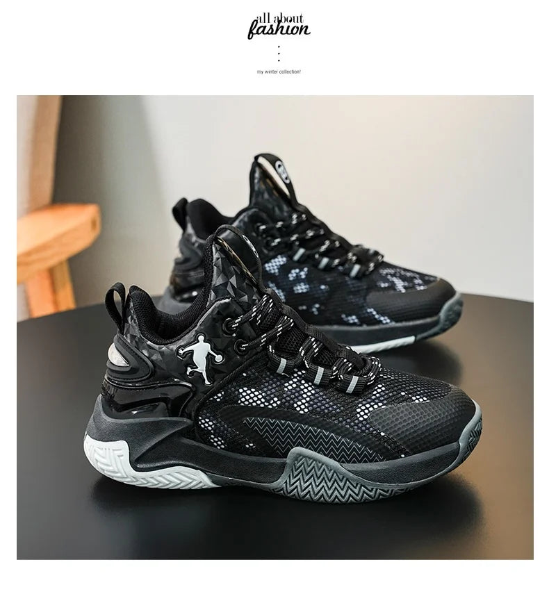 Kids Basketball Shoes Boys Sneakers Non-slip Child Trainer Basket Shoes Outdoor Children Sport Shoes Zapatillas De Deporte