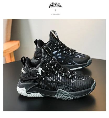 Kids Basketball Shoes Boys Sneakers Non-slip Child Trainer Basket Shoes Outdoor Children Sport Shoes Zapatillas De Deporte