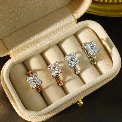 3mm D Color Moissanite Hoop Earrings for Women GRA Certified Round Brilliant Cut Moissanite s925 Silver Dainty Earring