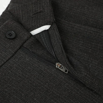 Men's Casual Straight-Leg Wool Trousers - American Style Commuting Pants Perfect for Fall/Winter 28-38