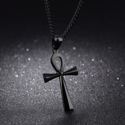 Amulet Pendant Egyptian Ankh Crucifix Necklaces Pendants  Symbol of Life Cross Necklaces Jewelry Wholesale