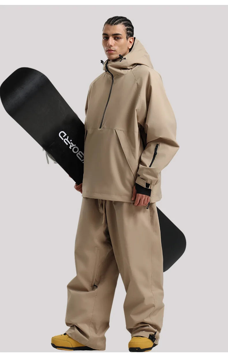 2025 Women's & Men's Slim Fit Ski Suit Set - Thermal Insulated Waterproof Snowboard Jacket & Pants for Outdoor Sports