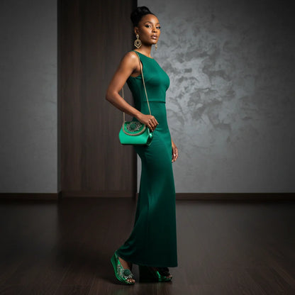 2026 Newest INS Style Wine Color Elegant Women Heels Nigeria Popular Designer African Ladies Shoes And Bag Set for Wedding