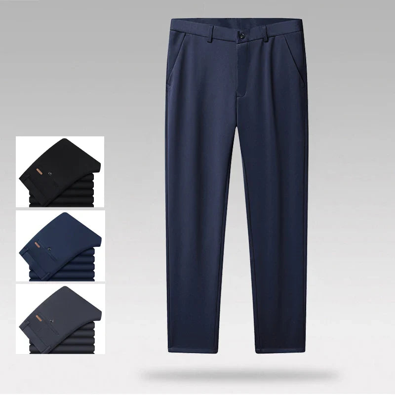 Men's Business Casual Pants Light Weight Elastic Trousers Office Suit Pants Quick Dry Formal Dress Pants Breathable Comfortable