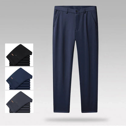 Men's Business Casual Pants Light Weight Elastic Trousers Office Suit Pants Quick Dry Formal Dress Pants Breathable Comfortable