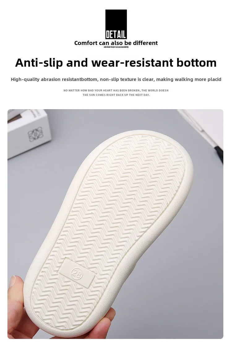 Children Summer Sandals Baby Anti-slip Wearable Summer Shoes Girls Solid Color Hook Sandals Boys Breathable Beach Sandals