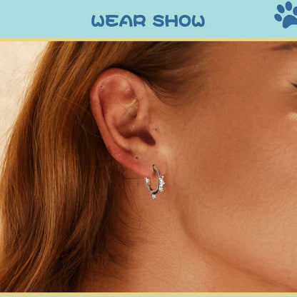 Snake Dog Cat Ear Buckles Women 925 Sterling Silver Dachshund Hoop Earrings Girl Party Birthday Gift Minimalism Jewelry