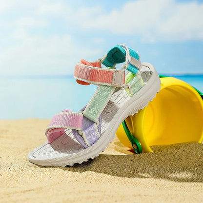 Children's Sandals Summer Boys Breathable Light Non-slip Kids Outdoor Beach Shoes Fashion Girls Open Toed Leisure Flat Sandals