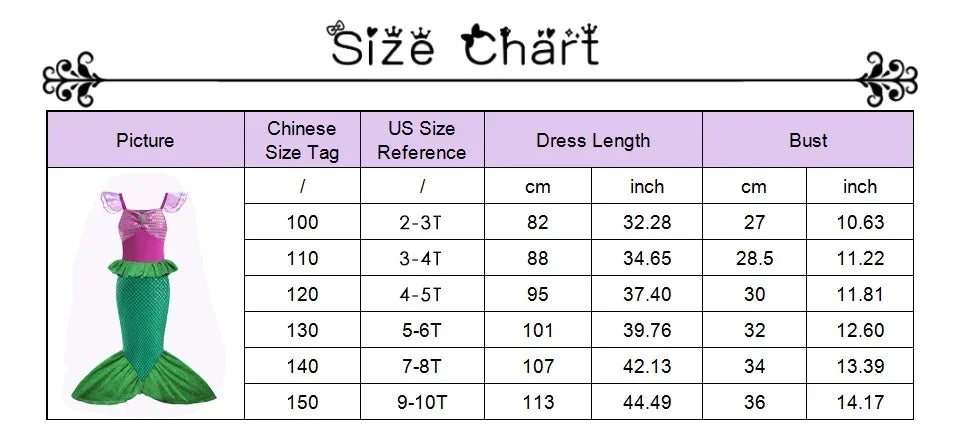 Ariel Girls Dress Short Sleeve Tulle Cosplay Princess Costume Carnival Party Girl Princess Dress Party Dresses For Girls