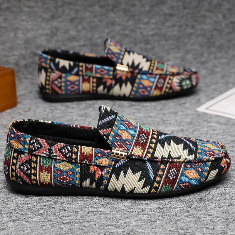 Summer Outdoor Men's Casual Shoes Breathable Man Loafers Lazy Shoes Comfortable Walking Sneakers Non-slip Flats Driving Shoes
