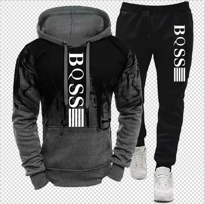Winter hoodie set, pants, casual jogging clothes, sportswear, sportswear
