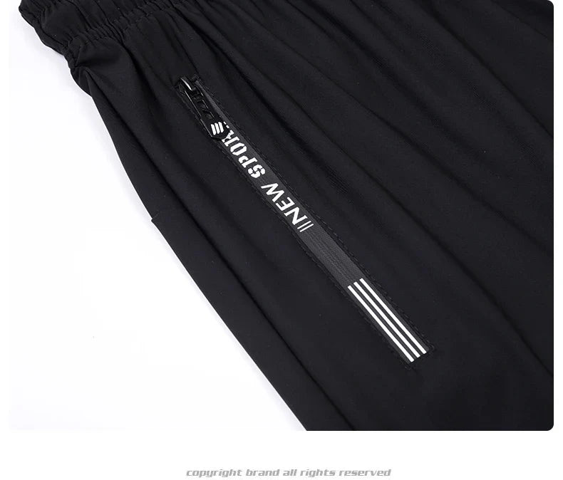 Summer Shorts Gym Fitness Men Plus Size Casual Shorts 6XL 7XL 8XL Big Size Shorts Men Ice Silk Stretchy Beach Shorts Breathable