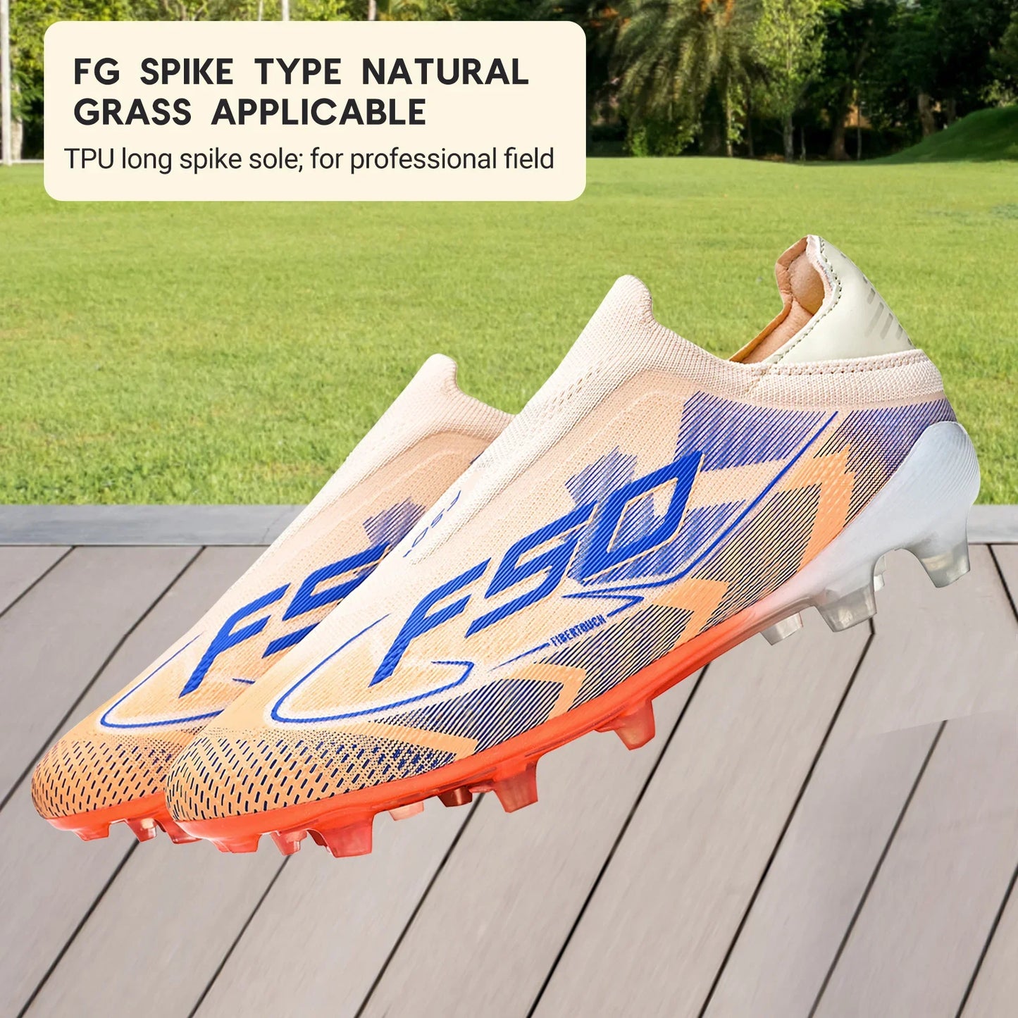 Classic Style AG FG football shoes PU Fabric Ventilated Upper TPU Wearproof Outsole Unisex Kids Outdoor Football Shoes