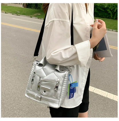 Hip hop Jacket Design Shoulder Bag Clothes Shape Women Handbag Fashion Brand  Lady Crossbody Bag Luxury Designer Travel Backpack