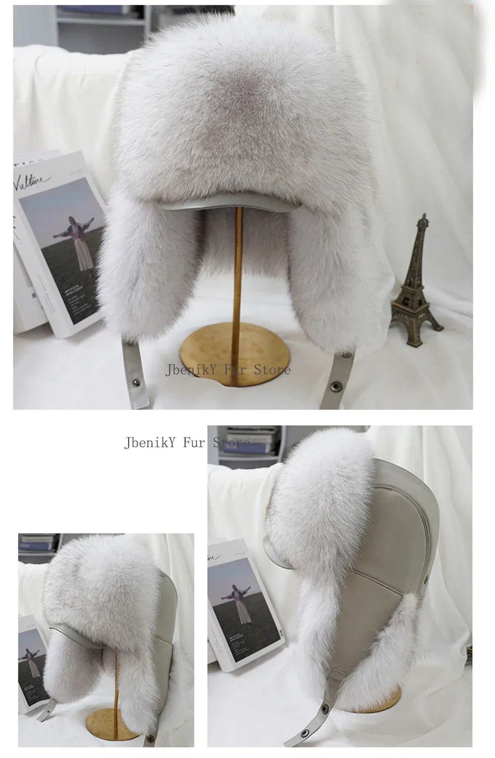 2025 Cap 100% Raccoon Dog Full Fur Fox Fur Hat Men's Fur Ear Protection Winter Thickened and Warm Russian Hat Men's Trend