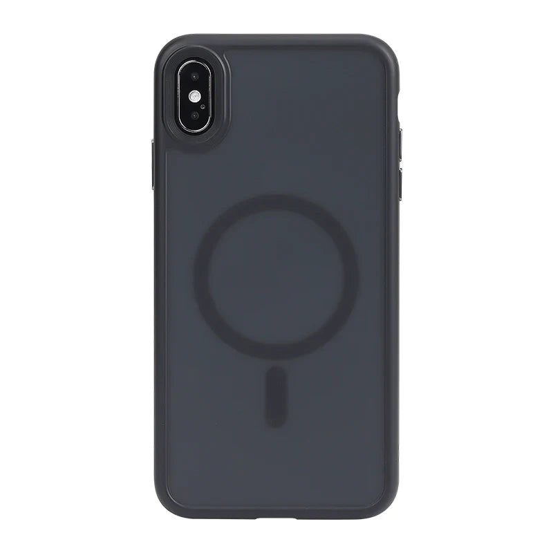 Translucent Armor Shockproof Case For iPhone X XS XR XSMAX For Magsafe Wireless Charge Cover