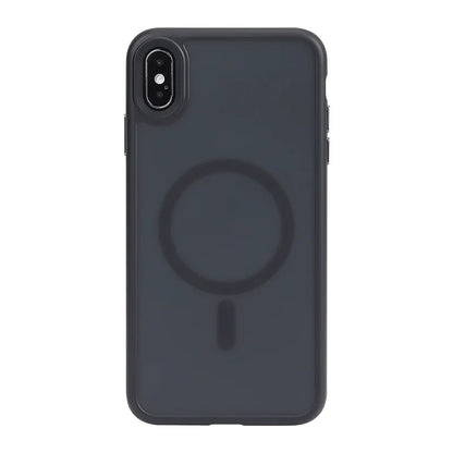 Translucent Armor Shockproof Case For iPhone X XS XR XSMAX For Magsafe Wireless Charge Cover