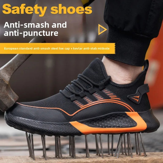 Labor Protection Shoes for Men and Women  Anti Smashing  Anti Piercing  Breathable and Lightweight