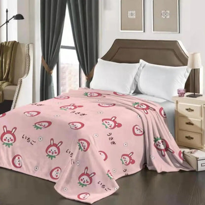 Thickened Velvet Blanket Children Single Double Person Fleece Coral Velvet Blanket Retail Coral Fleece Blanket Velvet Throw B...