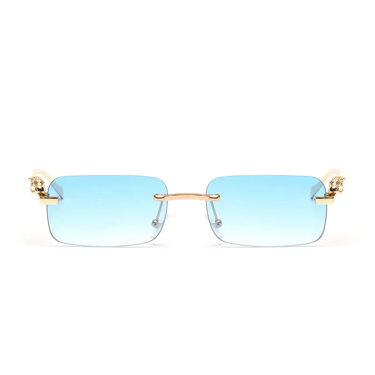 rimless sunglasses UV400 fashion square metal glasses for men women designer man's brand sun glasses shades for outdoor