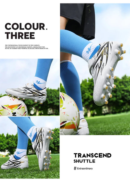 New Football Shoes Children Non Slip Society Cleats Soccer Shoes Kids Indoor Football Field Boots Fast Professional Sneaker28-39