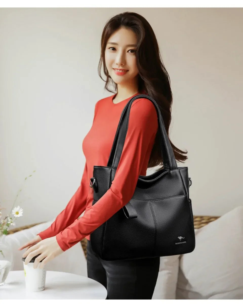Genuine Brand Soft Leather Ladies Handbags Luxury Designer Shoulder Bags  New Classic High Quality Crossbody Bags for Women