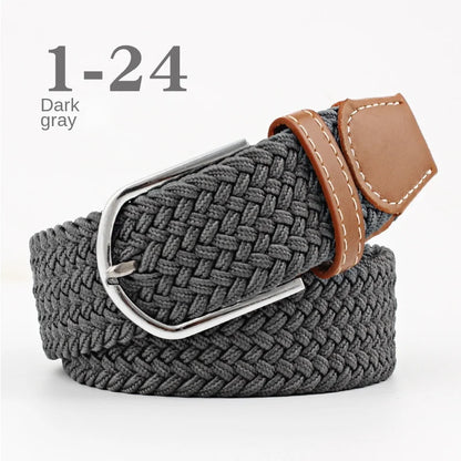 107/120cm Unisex Colorful Canvas - Belt Casual Luxury Trend Jeans Accessories Nylon Girdle Hunting Belt for Men and Women
