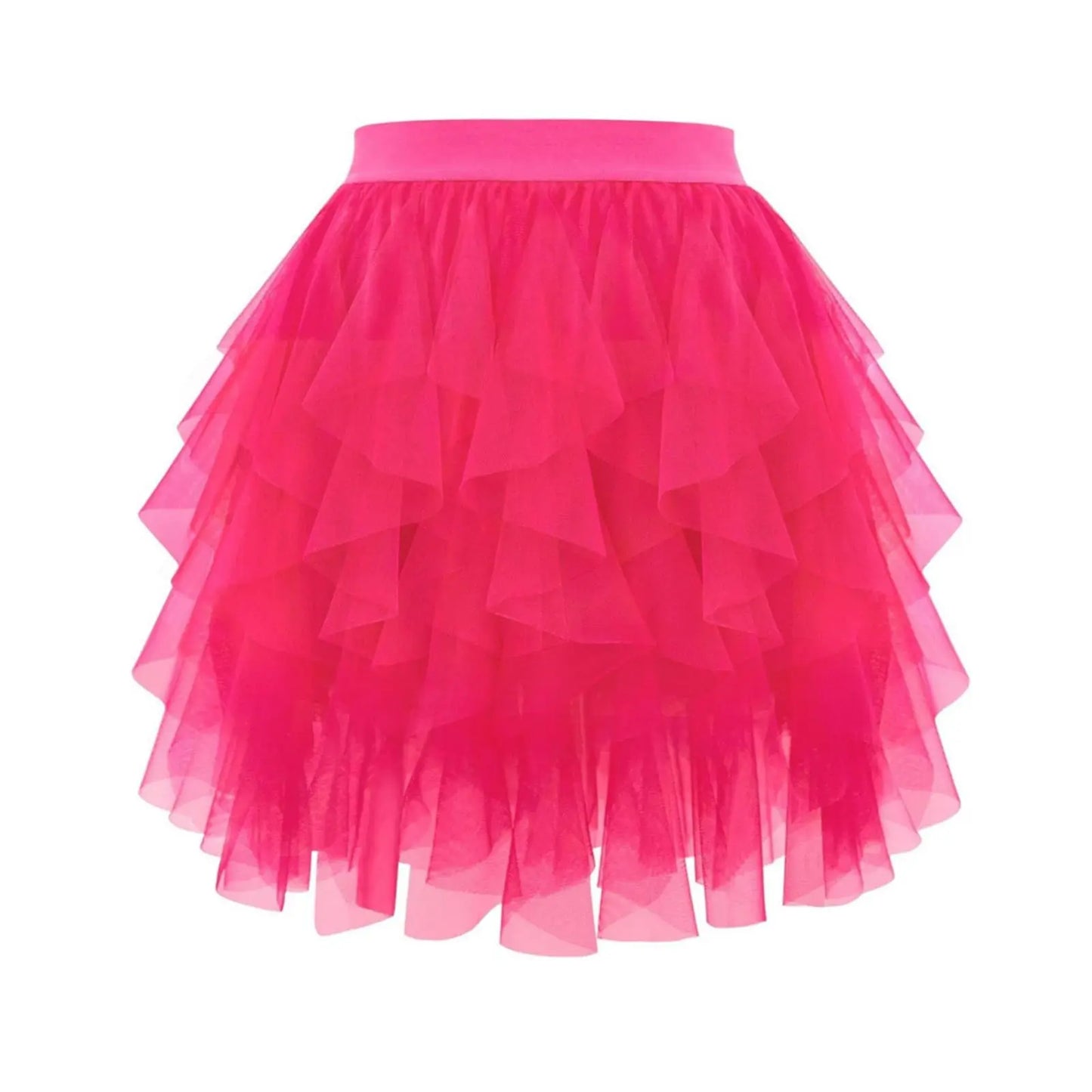 Women's Tulle Tutu Skirt Fashion Solid Color High Waist Mesh Skirt A-line Puff Skirt Cute Cake Skirt Cute Ballet Ball Half Skirt