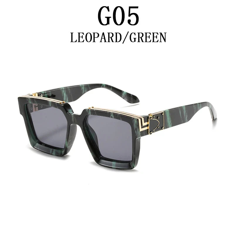 Sunglasses For Men Vintage Square Fashion Glasses Luxury Retro Sunglasses