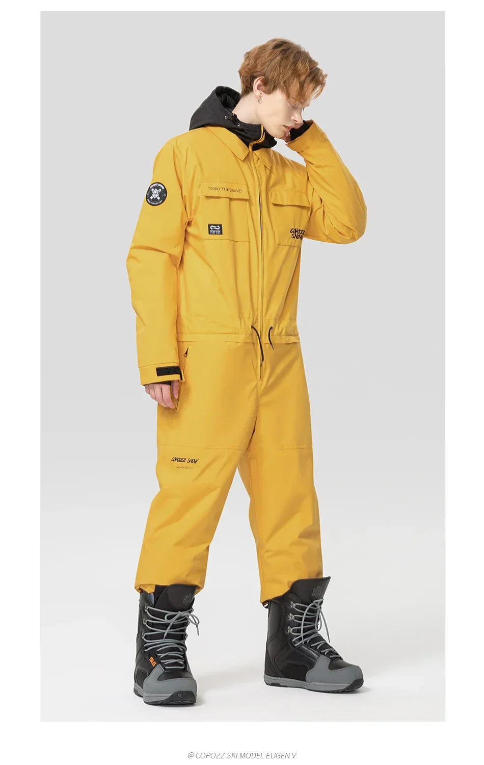 Thick Men Women One-Piece Ski Jumpsuit Outdoor Sports Snowboard Jacket Warm Jump Suit Waterproof Winter Clothes Overalls Hooded