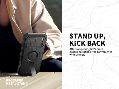 For iphone 17 Series case with Camera Cover & Adjustable Kickstand Compatible With MagSafe Shockproof  Magnetic Protective Cover