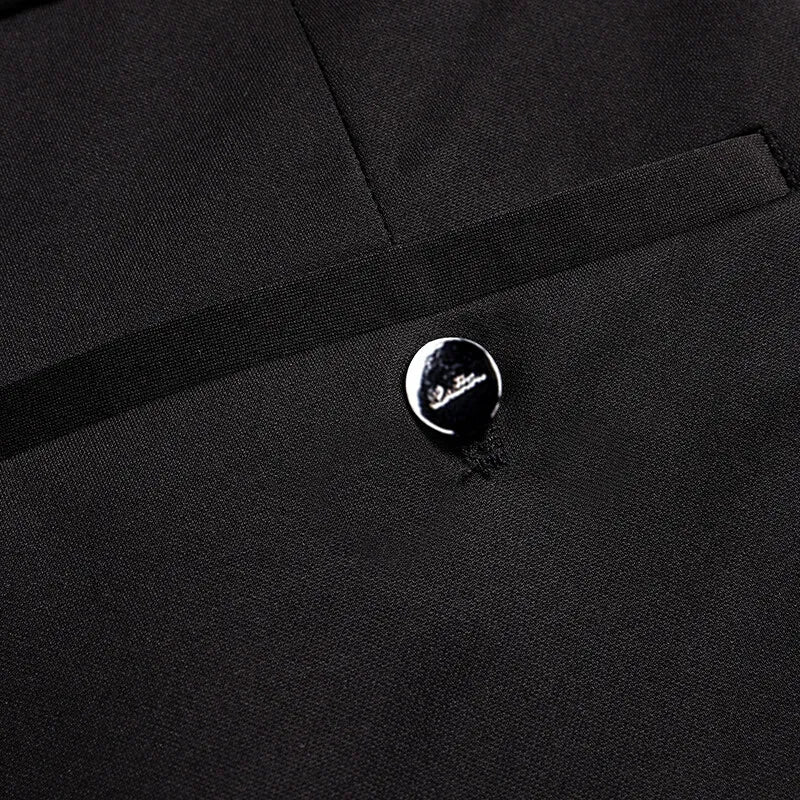 2026 Summer Male Suit Pants Formal Dress Pants 4 Way Stretch Straight-Fit Utility Work Pants