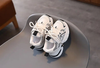 New Kids Sneakers for Girls School Causal Sports Shoes for Boy Spring Autumn Versatile Children Tennis Shoes Mesh Breathable
