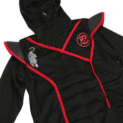 Halloween Kids Deluxe Ninja Cosplay Costume for Kids 4-12 Years Old