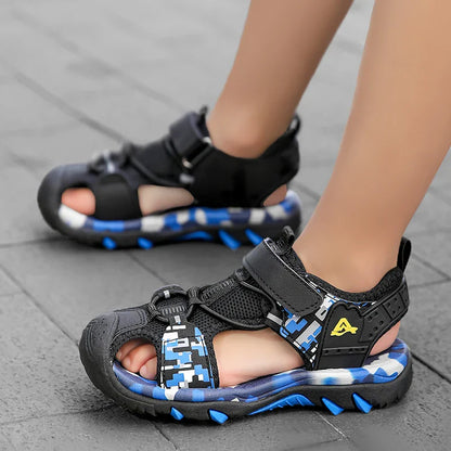 Summer Boys Sandals Casual Children Kids Outdoor Shoes Rubber School Breathable Open ToeBoy Beach Fashion Sandal