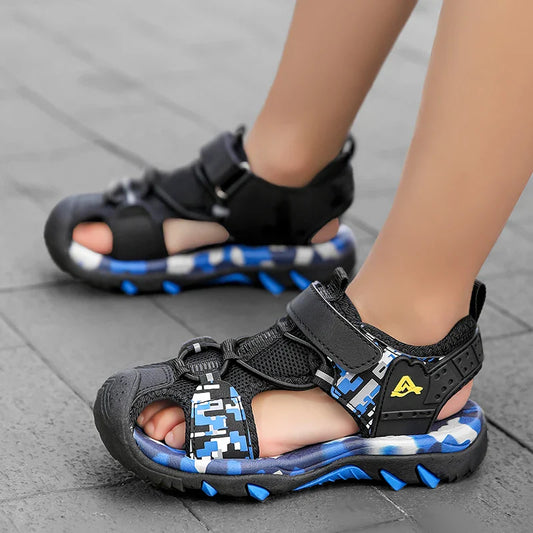 Summer Boys Sandals Casual Children Kids Outdoor Shoes Rubber School Breathable Open ToeBoy Beach Fashion Sandal