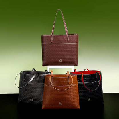 Fashionable Classic Retro Solid Color Women's Bag Large Capacity PVC Material Women's New Single Shoulder Handbag