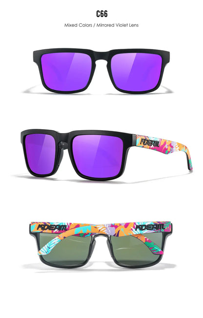 Unisex Square Sunglasses Polarized Coated Lens Suitable For Driving Fishing Sunglasses Anti-Blue Light Computer Eyeglasses