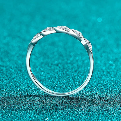 All Moissanite Lab Diamond Ring for Women 925 Sterling Silver Rings with Gold Plated Wedding Bridal Proposal Promise Band