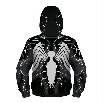 New AnimeSpider Man Iron Man Hoodie Kids Superhero Cosplay Jacket Boys Girls Zipper Star Wars Sweatshirt for Halloween Party