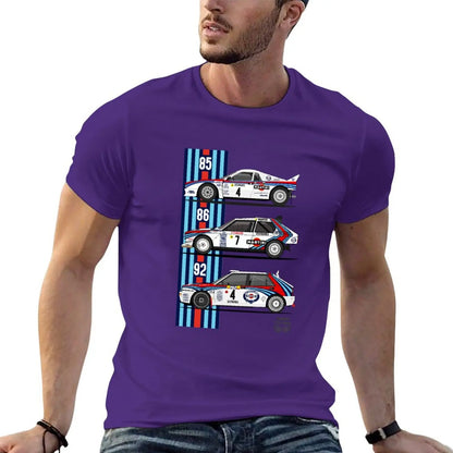Lancia Martini trio T-shirt summer top graphics mens t shirts pack