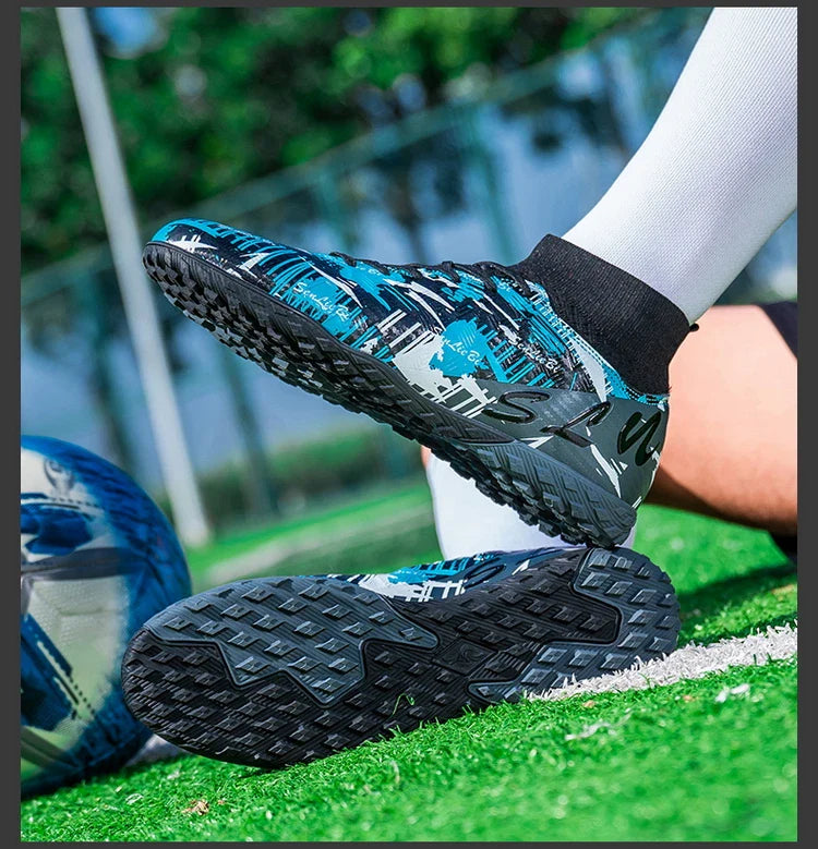 Size 34-46 Men FG/TF Football Boots Futsal Professional Unisex Kids Soccer Shoes Training Outdoor Boys Football Shoes Sneakers